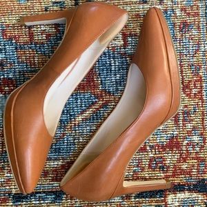 Cole Han British Tan Idala II Leather Pump